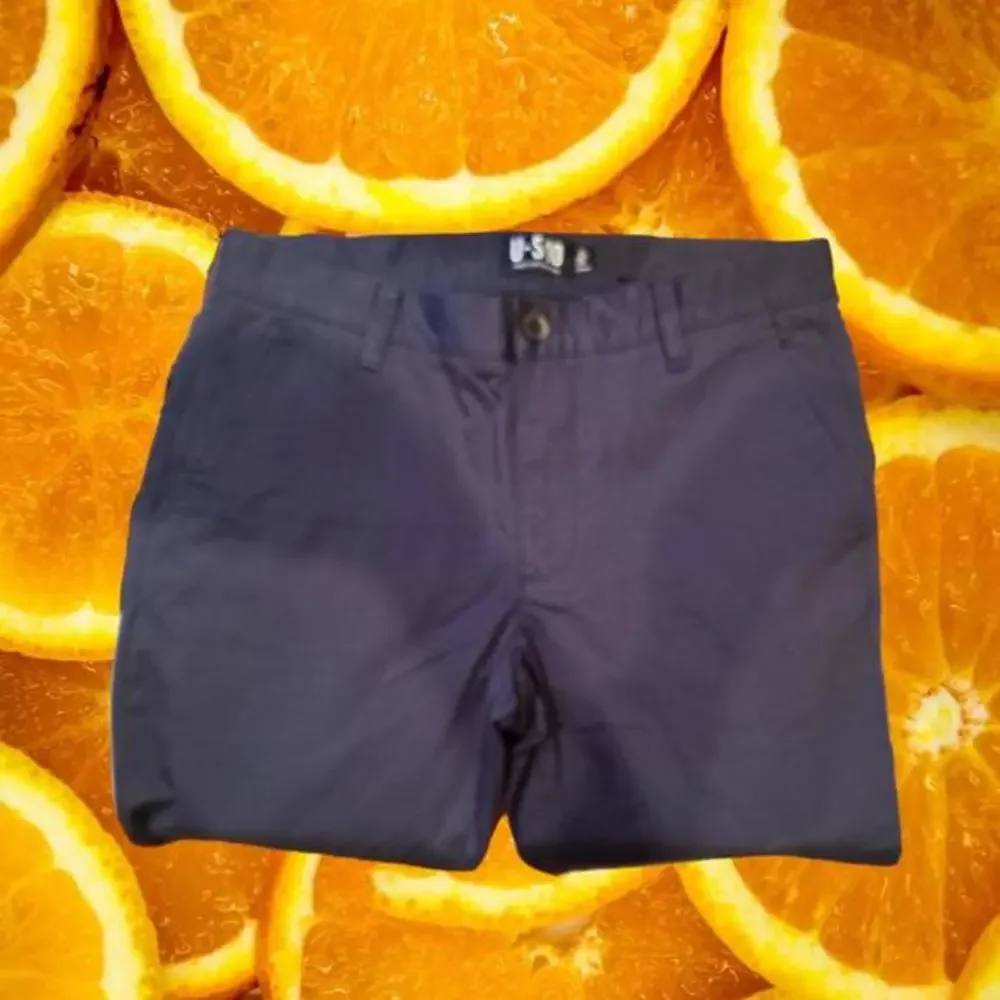 New Under 5'10 Premium Cotton Stretch Chino‎ Navy Size 32/27
